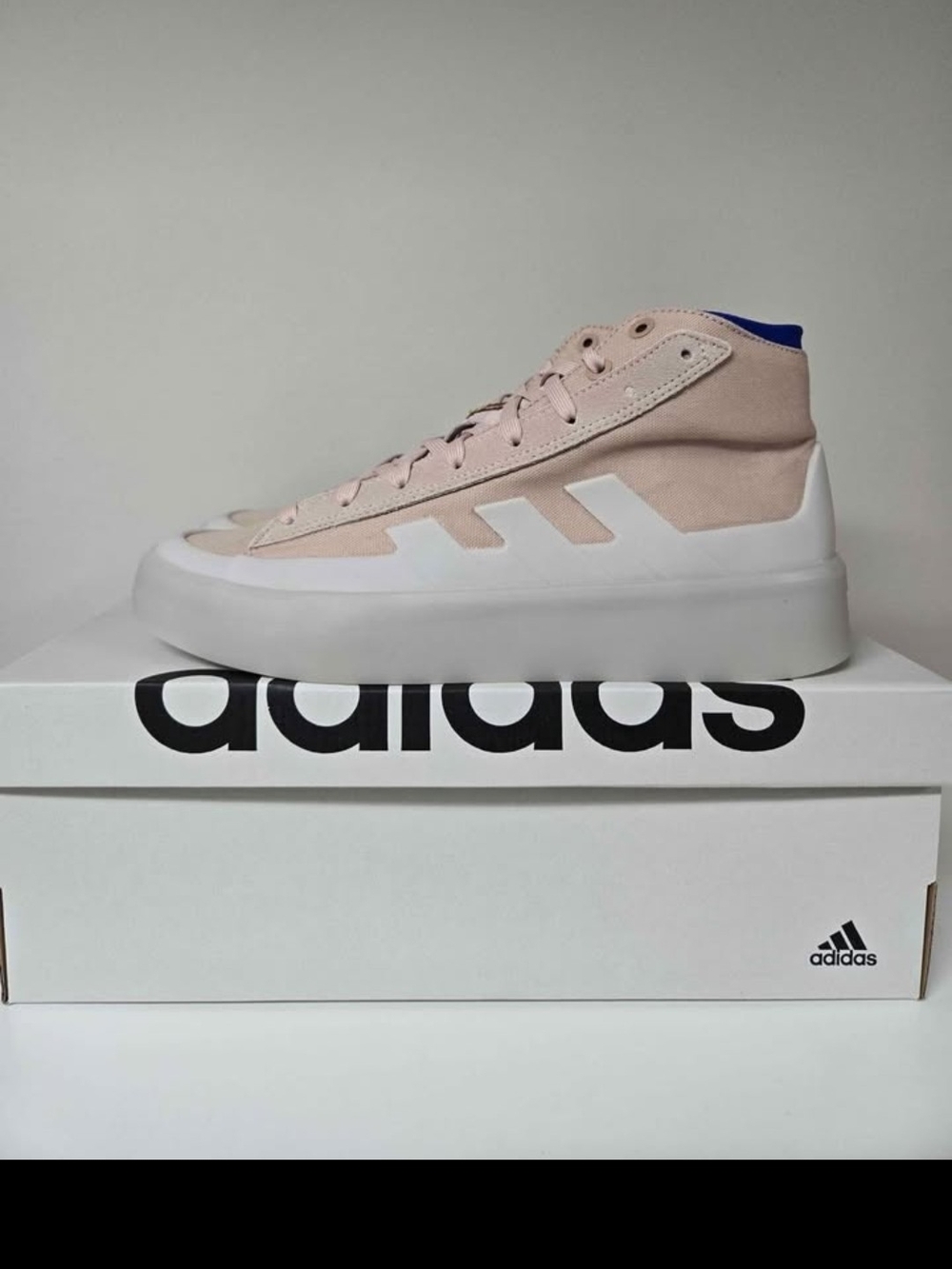 adidas Men’s Pink High-Top Casual Sneakers
